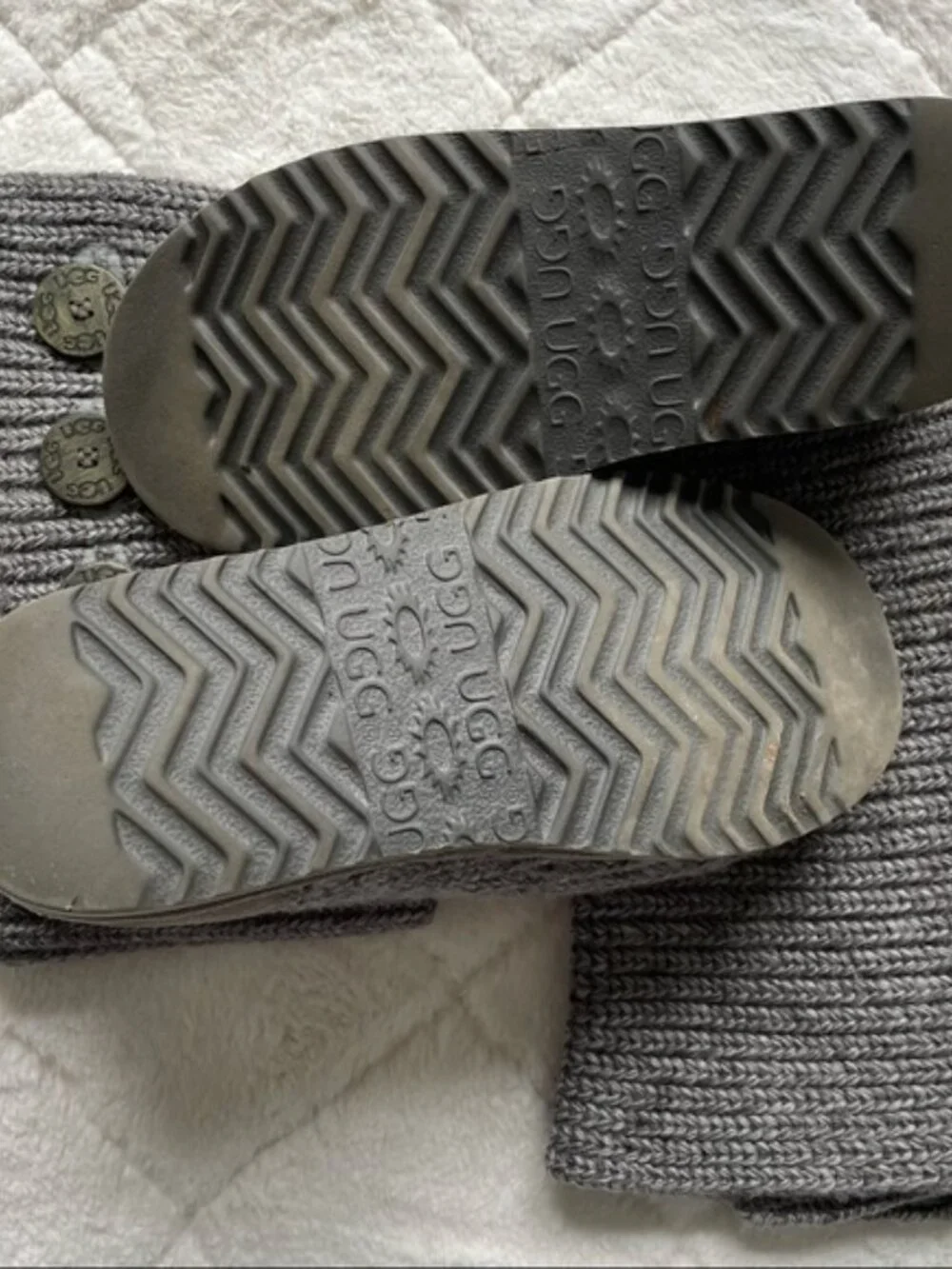 UGG Australia | Cardi Knit Boots in Gray | Size 7